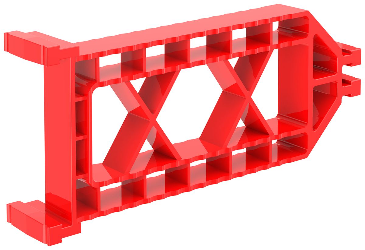 Montagebügel Morach-Technik CRALLO-LEU PE-HD GDP 850°C rot