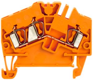 Durchgangs-Reihenklemme Weidmüller ZDU 2.5-2/3AN Zugfeder 2.5mm² TS35 orange