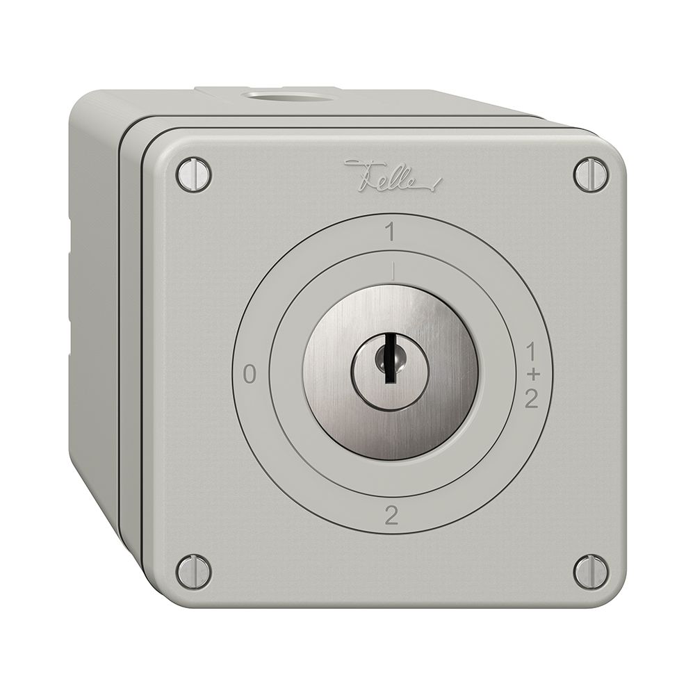 Interrupteur rotatif NAPU NEVO, 1/1 L, avec serrure&2 clés, KS, 0-1-1+2-2, grc