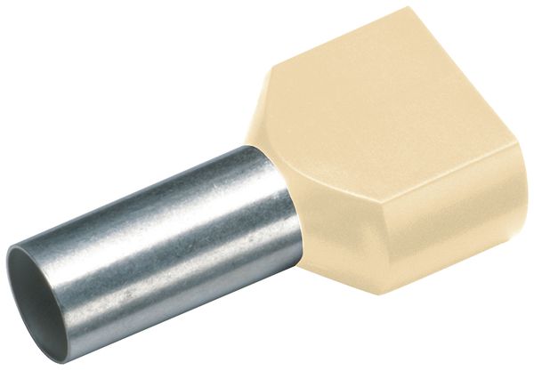 Zwillings-Aderendhülse Cimco 16mm² 14×30mm Kupfer PP elfenbein