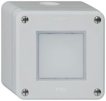 Luminaire LED AP robusto IP55 gris LED bleu