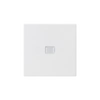 Druckknopf gross kallysto weiss 1-teilig mit Linse