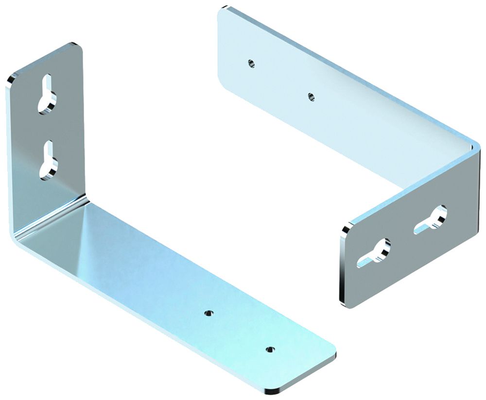 Support mural SLV BATTEN FLAT P 130×70×35mm acier affiné 2 pcs