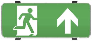 LED-Rettungszeichenleuchte Sylvania LifeSafe IP65 Aufbau/Einbau 1170lm 3hPt sz