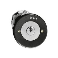 Contact pivotant ENC 0<-1/2P noir avec serrure de sûreté