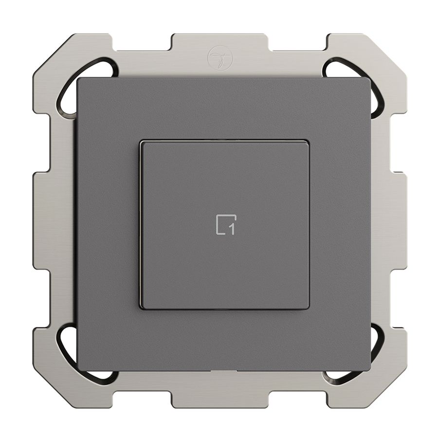 UP-Szenentaster 1 Szene/1T WLAN Edue Wiser dunkelgrau