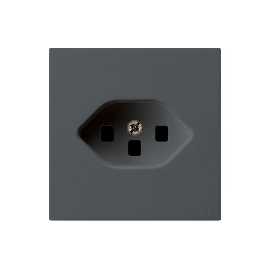 UP-Steckdose kallysto T23 anthrazit mit Steckklemmen