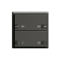 Poussoir ENC ZEP ON-OFF scène 1c/2t station cen-sec.EDIZIOdue noir