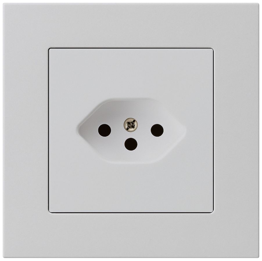 UP-Steckdose kallysto.pro T13 hellgrau mit Kinderschutz