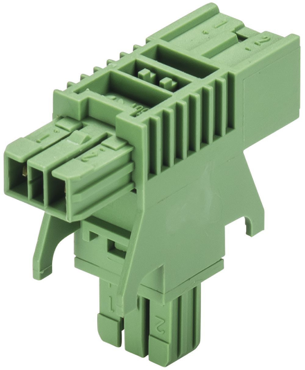 Distributore a T BST14i2V, KNX, 2 poli, 50V, 3A, verde