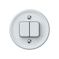 Frontset origin 2×Schalter/Taster 60×60mm ws