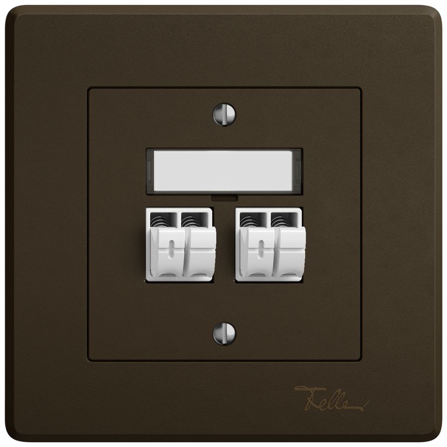 Prise audio ENC EDIZIO.liv SNAPFIX® 2× br