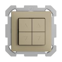 UP-Storentaster EDIZIOdue FM sand 2-Kanäle