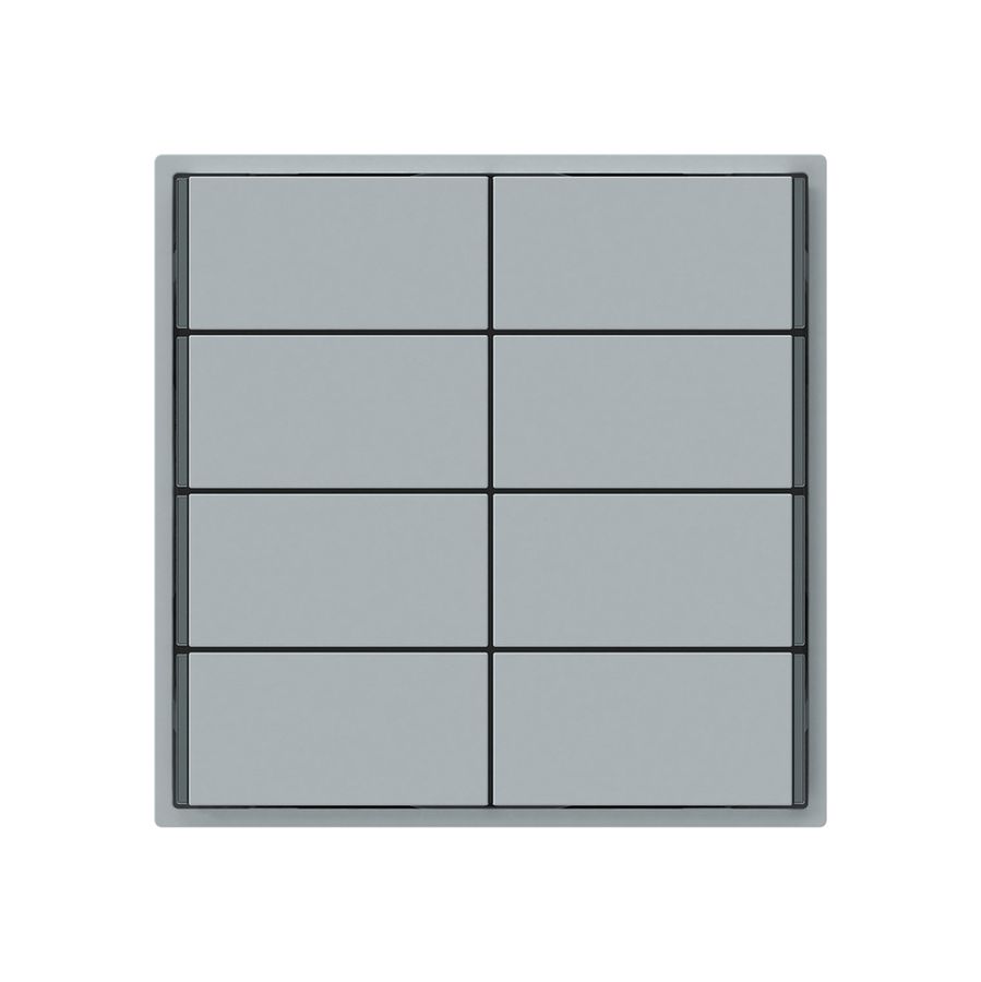 Poussoir KNX KAL 8×touches 8×points actionnables LED gris
