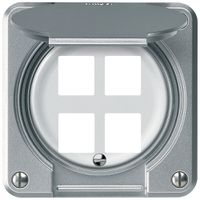Kit de montage robusto droit pour 4 douilles 86×86mm aluminium