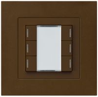 UP-Taster kallysto.pro KNX 6×RGB LED s/e-link braun