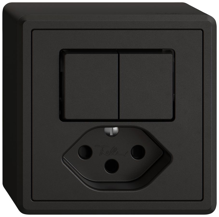 AP-Kombination EDIZIO.liv SNAPFIX® AR+Schema 3+T13 mit Shutter sz