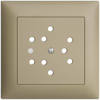 UP-Frontset EDIZIOdue sand 88×88mm 3×T12 mit Linse