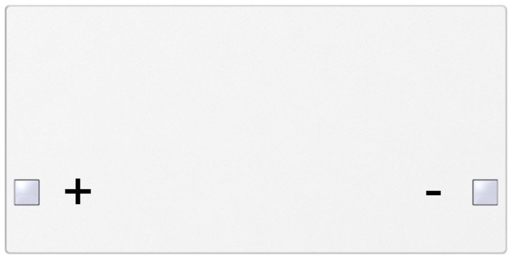 Taste SIDUS 2/4f zu Tastsensor mit Aufdruck +/-, weiss