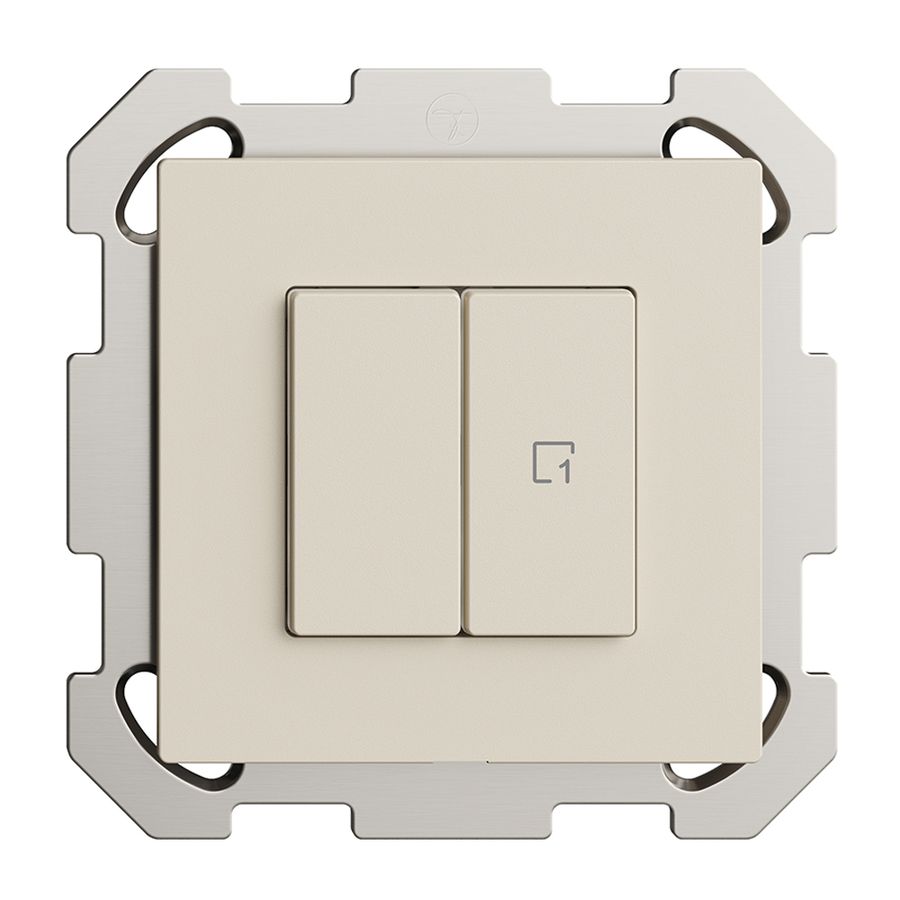 Interruttore INC 1K/2T scena Edue Wiser crema