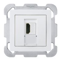 UP-Anschlussdose kallysto B HDMI Durchgangsdose weiss