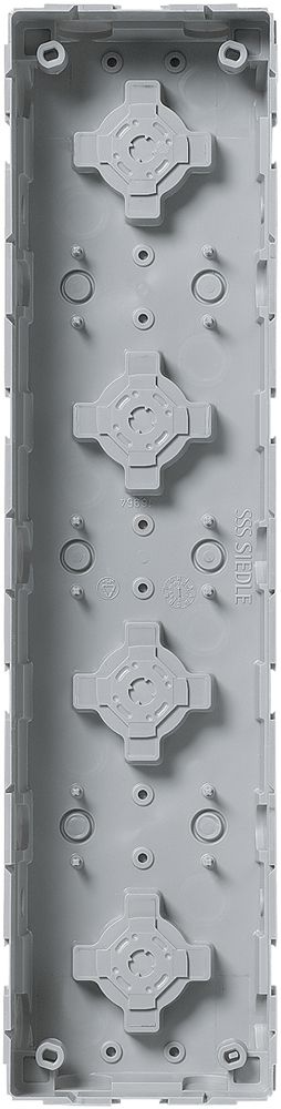 UP-Gehäuse Siedle, Kunststoff, 100×400×50mm, grau