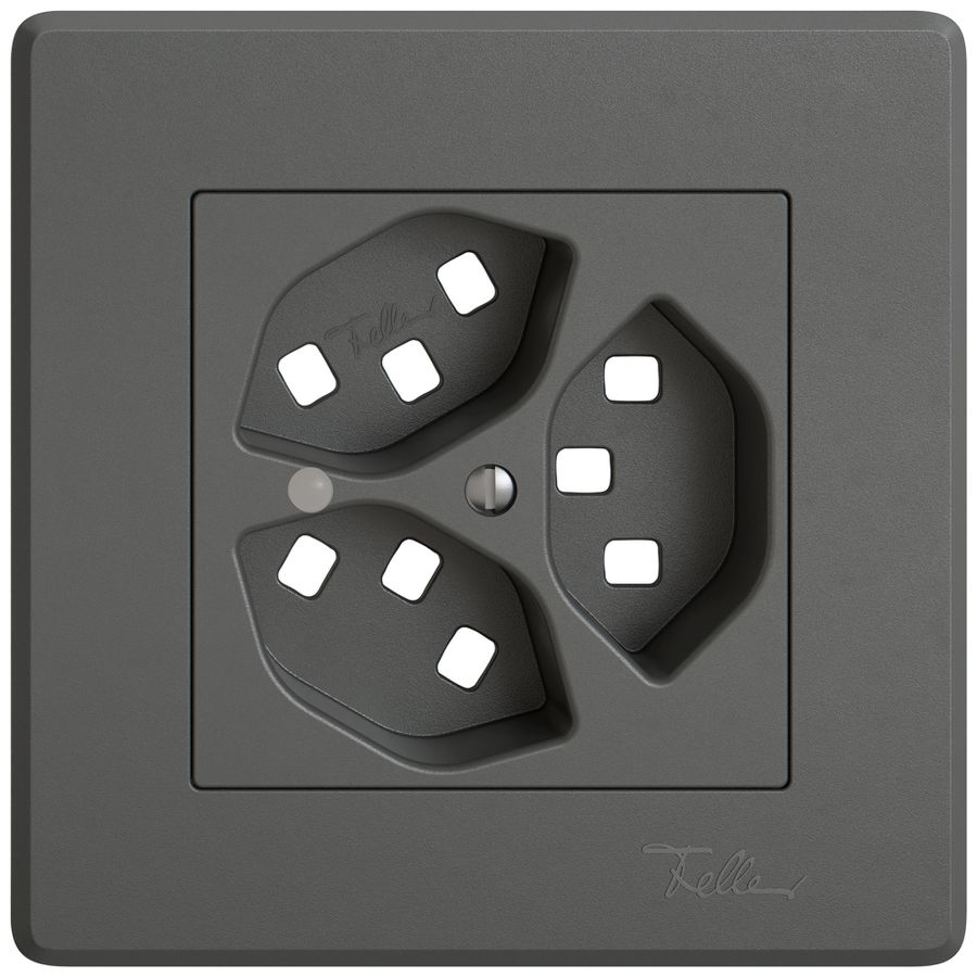 UP-Montageset EDIZIO.liv SNAPFIX® für 3×T23 mit Frontlinse dgu