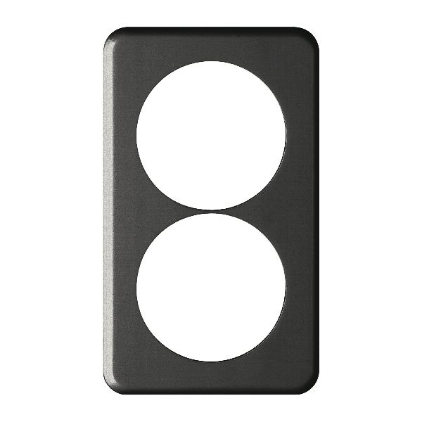 Placca di copertura I-I 2×58mm nero