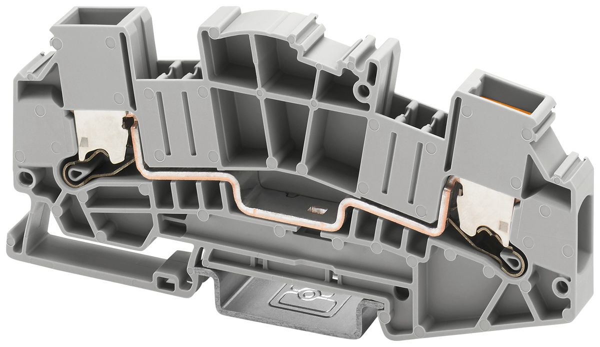 Durchgangs-Reihenklemme PX XTVMED 6 10mm² 41A 800V 2×1 TH35 gu