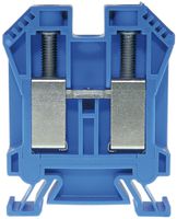 Durchgangs-Reihenklemme Woertz Ex 25…50mm² 125A 1000V Schraubansch.2×1 TH35 blau