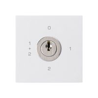 Einsatz zu Schlüsselschalter kallysto 1/1L weiss mit Schloss Kaba 8