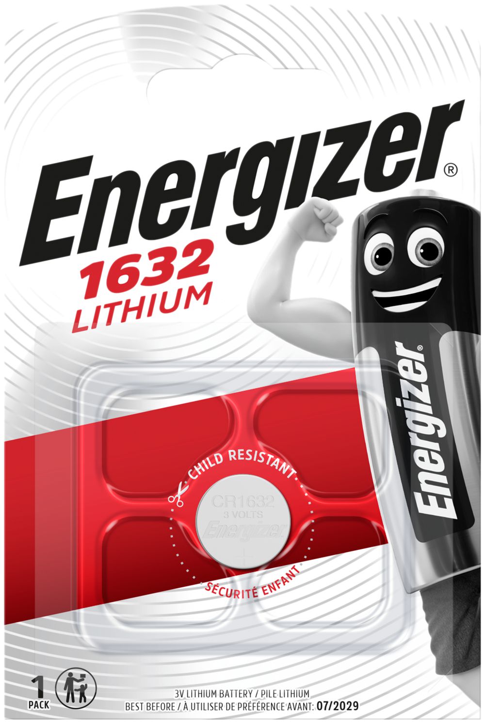 Knopfzelle Lithium Energizer CR1632 3V Blister à 1Stück
