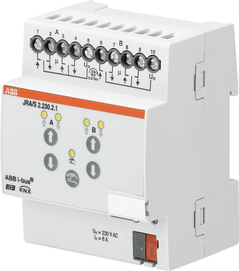 Actionneur de jalousie KNX AMD 2-fois 6A 230VAC, manuel