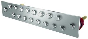 Potenzialausgleichsschiene Flury PA 21, Cu vsn, 2-reihig, 325×60×5mm, 16×M8