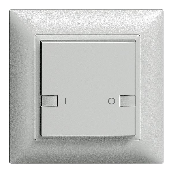 Poussoir ENC ZEP 1c/1t ON-OFF station centr./sec. EDIZIOdue silver