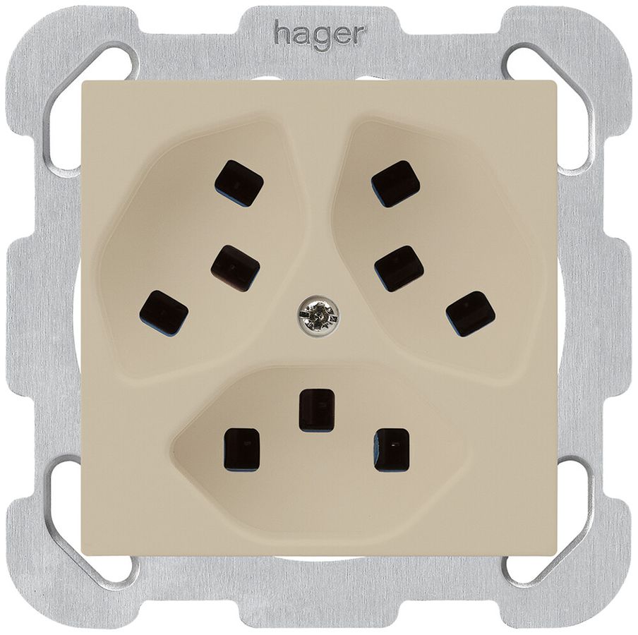 Presa INC Hager kallysto 3×T23 B beige