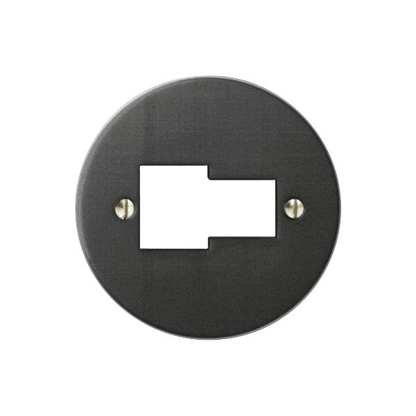 Frontscheibe FH T+T/1×RJ45 ITplus schwarz 58mm