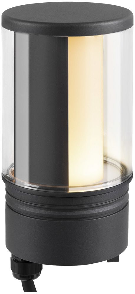 Testa d.lampa.LED SLV M-POL M Shader DALI 19W 820lm 927/930 IP65 Ø122.6mm antr.