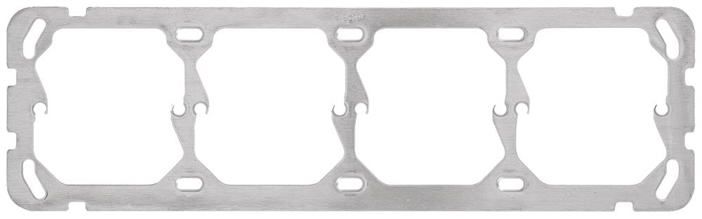 Befestigungsplatte Hager 1×4 horizontal 257×77mm