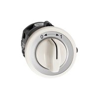 UP-Schwenktaster 0<->1 weiss mit Drehgriff