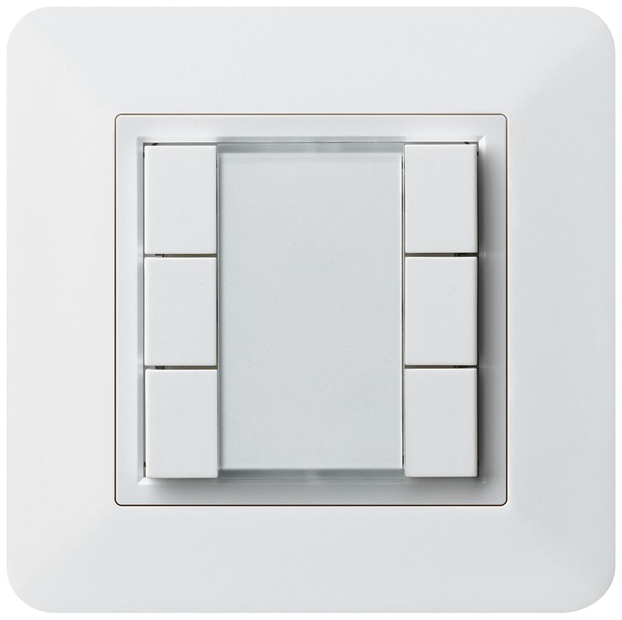 Poussoir multifonction ENC kallysto.trend KNX RF 6× blanc
