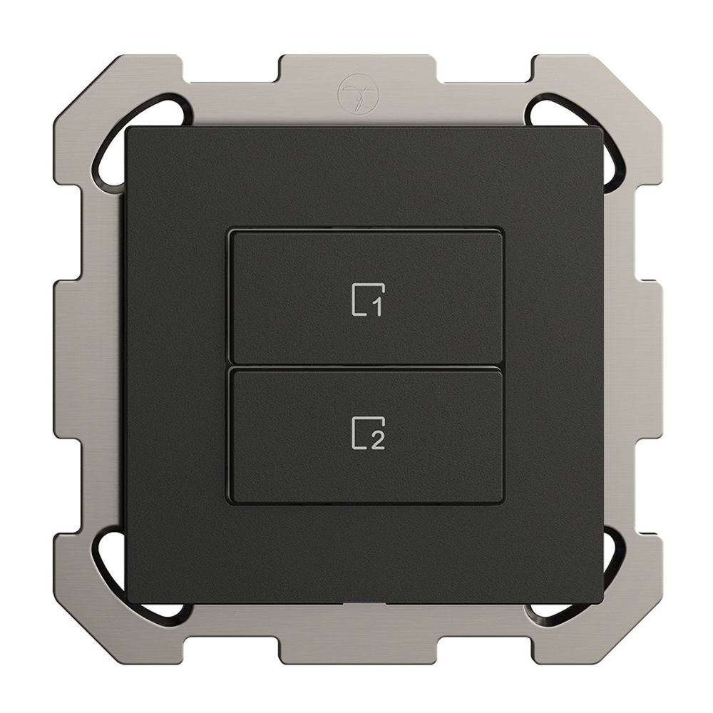 Poussoir scène ENC 2 scènes vertical/2T Edue Wiser noir