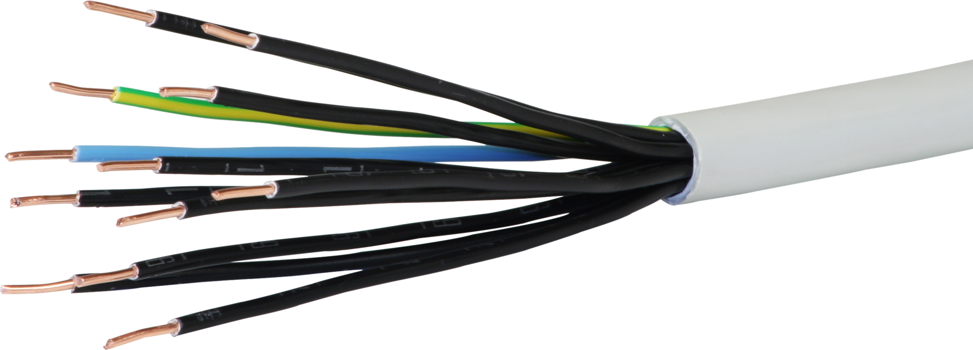 Kabel TT 12×1.5mm² 10LNPE grau Eca