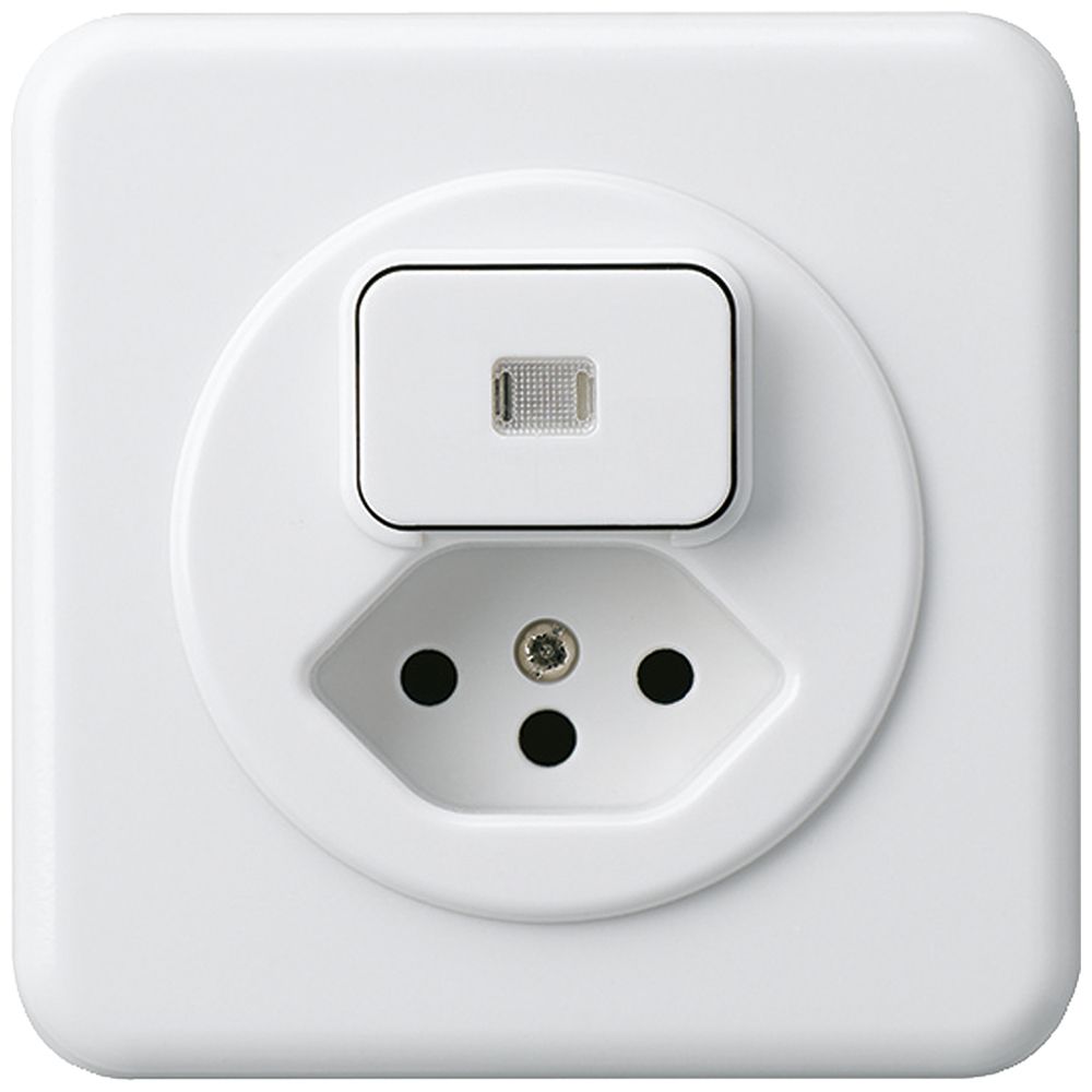 UP-Kombination beleuchtet I basico beleuchtet 3+Typ 13 weiss