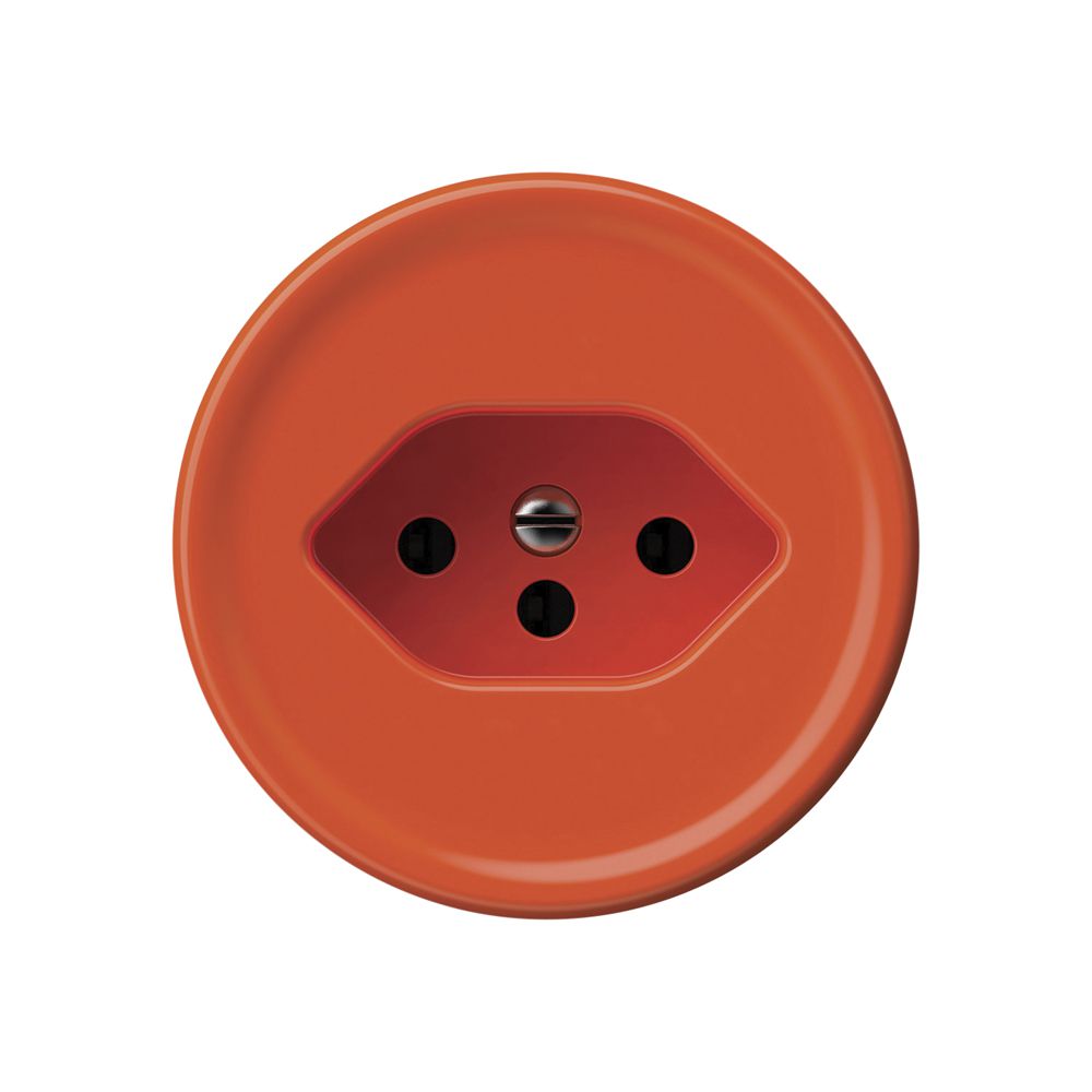 Steckdose origin 1×Typ 13 10A 230V 60×60mm orange