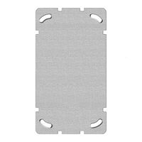 Placca di fissaggio 77×137mm senza ritaglio, con 4 fori di fissaggio