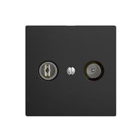 UP-TV-R-Dose EDIZIOdue 19dB schwarz Breitbanddose 5…2000MHz, F