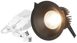 EB-LED-Spot MH ATMO 80 10.5W 960lm 3000K IP44 MB DIM DALI Ø80mm schwarz