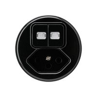 Einsatz zu Leuchtkombination basico 1/3+3/1L+Typ 13 schwarz 2 Linsen