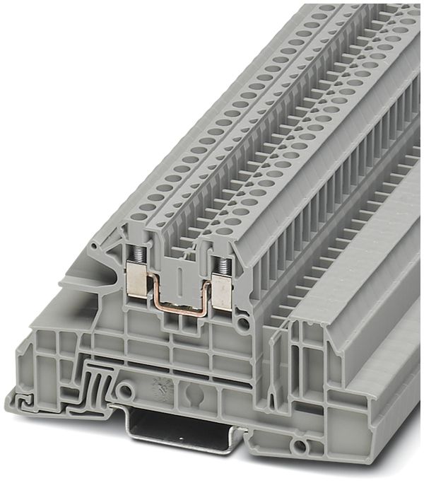 Borne d'installation 0.2…4mm² L raccordement à vis gris